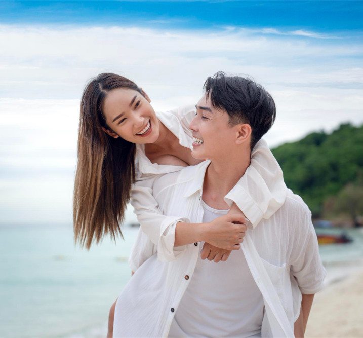 Malaysian couple sharing a relaxed and intentional dating experience